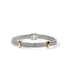 Icon Link Bracelet, Sterling Silver, Gold, 6MM|BUZZ98978