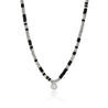 JH Lovestruck™ Heishi Pendant Necklace, Sterling Silver, Hardstones, Diamond, 1.25TCW|NBP4303931BONLGD